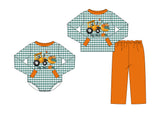 Preorder MOQ 5 pcs Each Style I Dig Fall Pumpkin Kids Matching Clothes