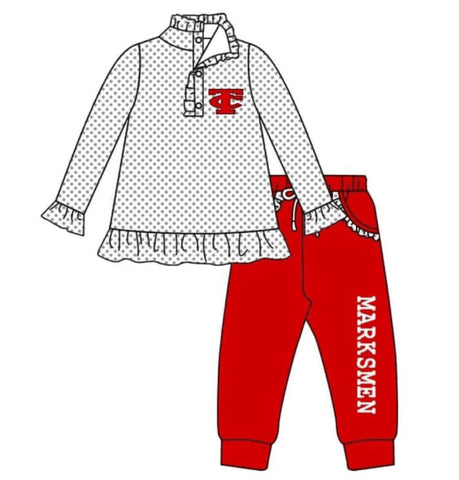 MOQ 8 pcs Custom Style Marksmen Teams Pullover Kids Set