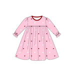 Preorder 10.15 MOQ 5 pcs GLD1352 Valentine's Day Love Girl's Dress