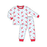 Preorder MOQ 5 pcs Each Style Mardi Gras Crawfish Kids Matching Clothes