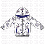 MOQ 8 pcs Custom Style Team Hoodie Kids Boys Zipper Coat