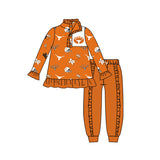 MOQ 8 Pcs Each Style Custom Style University team TEXAS Matching Kids Clothing