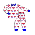 MOQ 8 pcs Custom Style REBELS Kids Pajamas Set