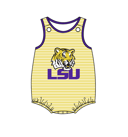 MOQ 8 pcs Custom Style LSU Romper Boy