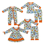 Halloween Cartoon Kids Sibling Matching Clothes