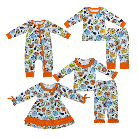 Halloween Cartoon Kids Sibling Matching Clothes