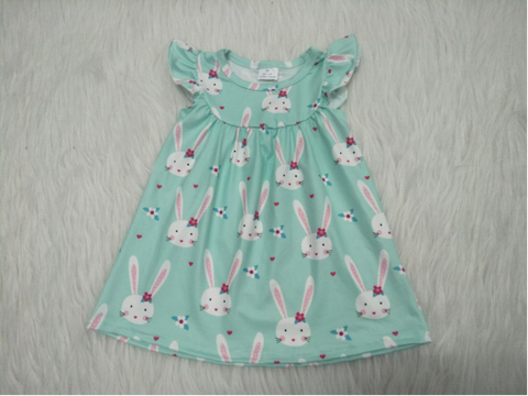 Deadline 10.15 SALE A10-21 Rabbit Blue Girls Dress
