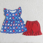 SALE A15-21 Star Girl's Shorts Set