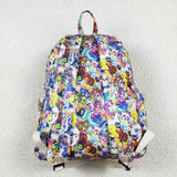 BA0047 Fashion Lisa Frank Tiger Purple Backpack Bag