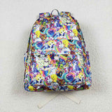 BA0047 Fashion Lisa Frank Tiger Purple Backpack Bag