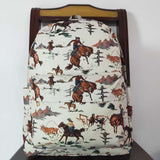 BA0059 Western Cowboy Horse riding Backpack Bag