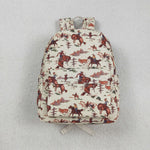 BA0059 Western Cowboy Horse riding Backpack Bag
