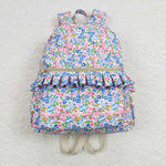 Boutique Flower Ruffles Girls Backpack Bag