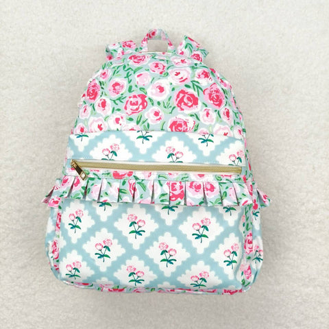 BA0100 Pink Flower Backpack Bag