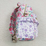 BA0101 Flower Purple Backpack Bag