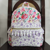 BA0101 Flower Purple Backpack Bag