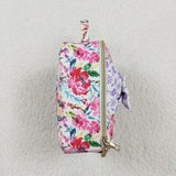 BA0102 Flower Purple Lunch Box Bag 8.5*8.5*3 inches