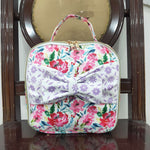 BA0102 Flower Purple Lunch Box Bag 8.5*8.5*3 inches