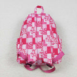 BA0114 Hot Pink Love Flower Girl Backpack Bag