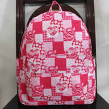 BA0114 Hot Pink Love Flower Girl Backpack Bag