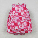 BA0114 Hot Pink Love Flower Girl Backpack Bag