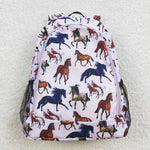 BA0124 Horse riding Kids Backpack Bag