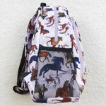 BA0124 Horse riding Kids Backpack Bag