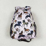 BA0124 Horse riding Kids Backpack Bag