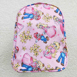 BA0130 Cartoon Game Pink Duffle back Bag