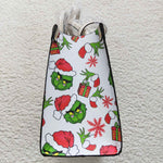 BA0144 Christmas Green Animal PU Bag Leather Tote Bag