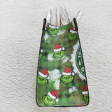 BA0145 Christmas Green Animal PU Bag Leather Tote Bag