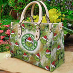 BA0145 Christmas Green Animal PU Bag Leather Tote Bag