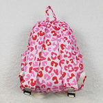 BA0150 Pink Leopard Cute Backpack Bag