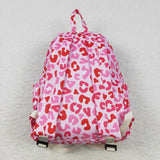 BA0150 Pink Leopard Cute Backpack Bag