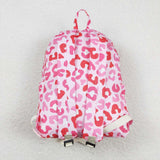 BA0150 Pink Leopard Cute Backpack Bag