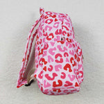 BA0150 Pink Leopard Cute Backpack Bag