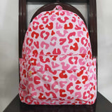 BA0150 Pink Leopard Cute Backpack Bag