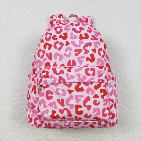 BA0150 Pink Leopard Cute Backpack Bag