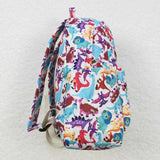 BA0153 Dinosaur Purple Backpack Bag