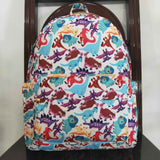 BA0153 Dinosaur Purple Backpack Bag