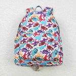 BA0153 Dinosaur Purple Backpack Bag