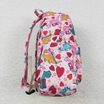 BA0154 Dinosaur Love Pink Backpack Bag