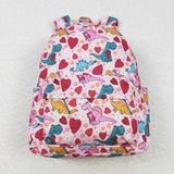 BA0154 Dinosaur Love Pink Backpack Bag