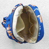 BA0169 Excavator Blue Backpack Bag