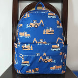 BA0169 Excavator Blue Backpack Bag