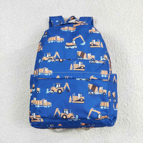 BA0169 Excavator Blue Backpack Bag