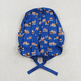 BA0169 Excavator Blue Backpack Bag
