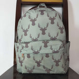 BA0171 Deer Horn Green Backpack Bag