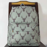 BA0171 Deer Horn Green Backpack Bag