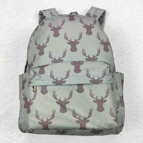 BA0171 Deer Horn Green Backpack Bag